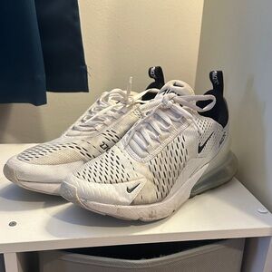 Nike Air Max 270 White and Black Sneakers